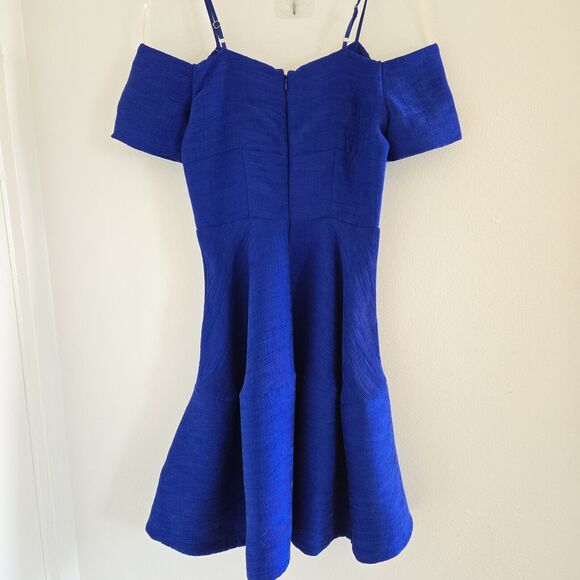 Revolve ELLIATT Lysander Dress in Cobalt sz XS Blue A-Line Mini RSP $290 NWOT - Picture 4 of 14